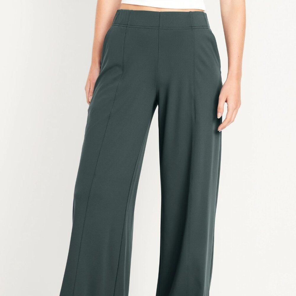 (NWT) Old Navy - dark ivy green High-Waisted PowerSoft Trouser Pants (XL)